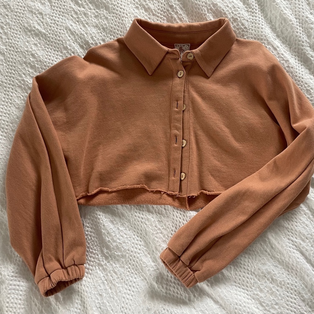 NWOT Sadie & Sage Up To Me Crop Sweatshirt - Picture 14 of 14